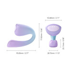 C-Tail Rotating & Wearable Clit & G-Spot Vibrator by Osuga (Purple)