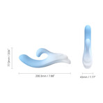 Osurging Curved Vibrator & Thruster for Clit and G-Spot , Dual Rabbit Vibe Personal Massager