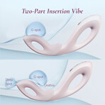 OSUGA Mobius A-Spot & G-Spot Vibrator for Women | Deep Rolling Dildo Vibrator with Adjustable Curvature | Waterproof Rechargeable Quiet Sex Toy for Female Pleasure (Blue)