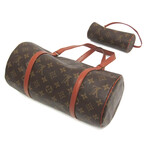 Louis Vuitton // Monogram-Coated Canvas + Leather Papillon Handbag // Monogram Brown // Pre-Owned