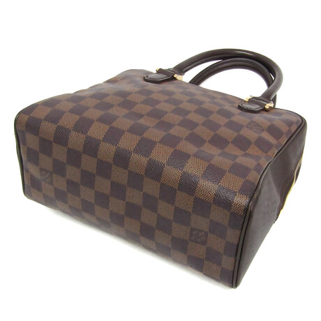 Louis Vuitton // Damier-Coated Canvas + Leather Brera Handbag // Damier Ebene // Pre-Owned