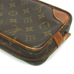 Louis Vuitton // Monogram-Coated Canvas + Leather Marly Dragonne Clutch Bag // Monogram Brown // Pre-Owned