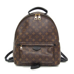 Louis Vuitton // Monogram-Coated Canvas + Leather Palm Springs Sporty Backpack // Monogram Brown + Noir // Pre-Owned