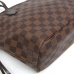 Louis Vuitton // Damier-Coated Canvas + Leather Neverfull Tote Bag // Damier Ebene // Pre-Owned