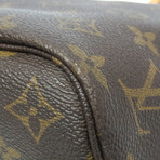 Louis Vuitton // Monogram-Coated Canvas + Leather Neverfull Tote Bag // Monogram Brown // Pre-Owned