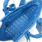 Balenciaga // Leather Bistro Handbag // Blue // Pre-Owned