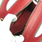 Gucci // Leather + Canvas 100th Anniversary Shoulder Bag // Bordeaux + Light Blue + Off-White // Pre-Owned