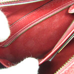 Gucci // Leather + Canvas 100th Anniversary Shoulder Bag // Bordeaux + Light Blue + Off-White // Pre-Owned