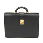Louis Vuitton // Epi Leather Serviette Fermoir Briefcase // Noir // Pre-Owned