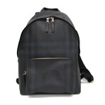 Burberry // Nylon Plaid Backpack // Black + Dark Navy // Pre-Owned