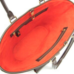 Louis Vuitton // Damier-Coated Canvas + Leather Handbag // Damier Ebene // Pre-Owned