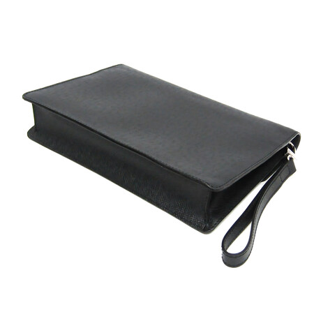 Louis Vuitton // Taiga Leather Veraiya Clutch Bag II // Ardoise // Pre-Owned