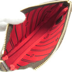 Louis Vuitton // Damier-Coated Canvas Mini Pochette T&B Handbag // Damier Ebene + Red // Pre-Owned