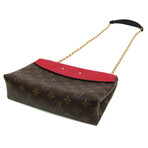 Louis Vuitton // Monogram-Coated Canvas + Leather Saint Placide Shoulder Bag // Monogram Brown + Red // Pre-Owned