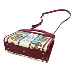 Gucci // Leather + Canvas 100th Anniversary Shoulder Bag // Bordeaux + Light Blue + Off-White // Pre-Owned