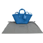 Balenciaga // Leather Bistro Handbag // Blue // Pre-Owned