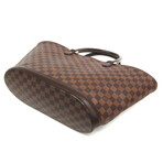 Louis Vuitton // Damier-Coated Canvas + Leather Handbag // Damier Ebene // Pre-Owned