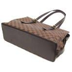 Louis Vuitton // Damier-Coated Canvas + Leather Chelsea Tote Bag // Damier Ebene + Brown // Pre-Owned