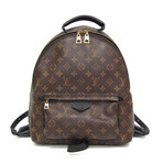 Louis Vuitton // Monogram-Coated Canvas + Leather Palm Springs Sporty Backpack // Monogram Brown + Noir // Pre-Owned
