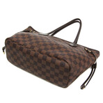 Louis Vuitton // Damier-Coated Canvas + Leather Neverfull Tote Bag // Damier Ebene // Pre-Owned