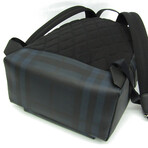Burberry // Nylon Plaid Backpack // Black + Dark Navy // Pre-Owned