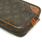 Louis Vuitton // Monogram-Coated Canvas + Leather Marly Dragonne Clutch Bag // Monogram Brown // Pre-Owned
