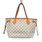 Louis Vuitton // Damier-Coated Canvas + Leather Tote Bag // Damier Azur + Off-White // Pre-Owned