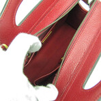 Gucci // Leather + Canvas 100th Anniversary Shoulder Bag // Bordeaux + Light Blue + Off-White // Pre-Owned