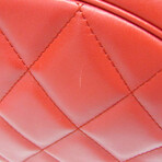 Balenciaga // Leather B Bucket Handbag // Red // Pre-Owned