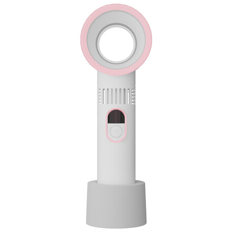 Digital Bladeless Desk & Portable Fan - 5 Speeds and Digital Display w/ Type C (Blue)