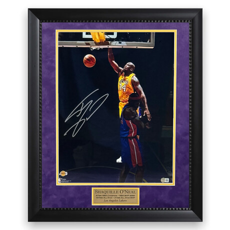 Shaquille O'Neal // LA Lakers // Signed Photo + Framed