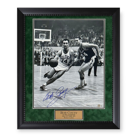 Bob Cousy // BOS Celtics // Signed Photo + Framed