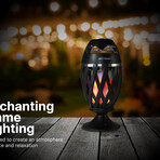 Outdoor Flame Lamp with Bluetooth Speaker // 2 Pack