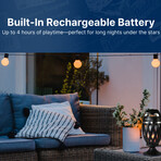 Outdoor Flame Lamp with Bluetooth Speaker // 2 Pack