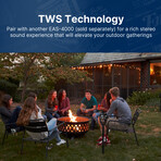 Outdoor Flame Lamp with Bluetooth Speaker // 2 Pack