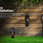 Outdoor Flame Lamp with Bluetooth Speaker // 2 Pack