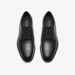Steadwell Cap // Cap-Toe Derby // Black Leather (US: 11)