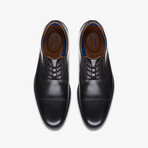 Whiddon Cap // Cap-Toe Oxford // Black Leather (US: 7)