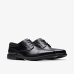 Dresslite Cap // Cap-Toe Oxford // Black Leather (US: 10.5)