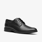 Steadwell Lace // Derby // Black Leather (US: 9.5)