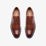 Steadwell Cap // Cap-Toe Derby // Dark Tan Leather (US: 10)