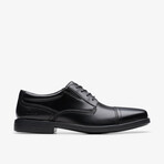 Dresslite Cap // Cap-Toe Oxford // Black Leather (US: 10.5)