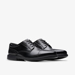 Dresslite Cap // Cap-Toe Oxford // Black Leather (US: 10.5)