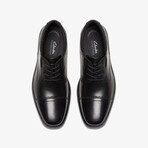 Dresslite Cap // Cap-Toe Oxford // Black Leather (US: 10.5)