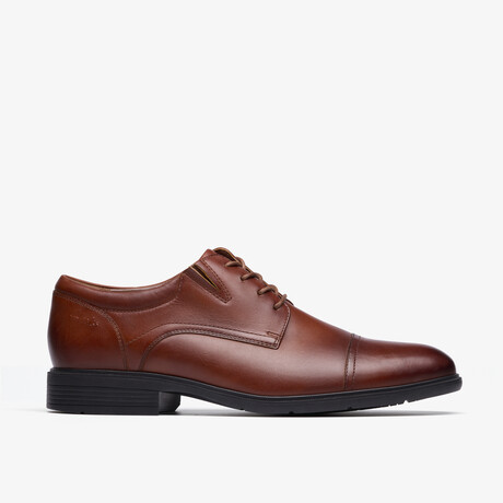 Steadwell Cap // Cap-Toe Derby // Dark Tan Leather (US: 7)
