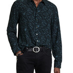 Tara // Sport Shirt – Regular Collar // Oiled Blue (XS)