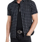 Loren // Short Sleeve Sport Shirt // Black Multi (XS)