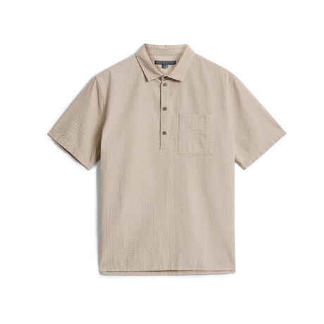 Maurice // Popover Shirt in Printed Fabric // Shadow Grey (XS)