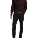 Presidio // Easy Fit — Long Sleeve Polo // Merlot (S)