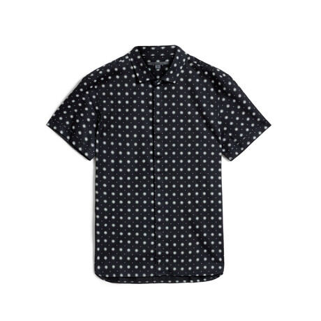 Loren // Short Sleeve Sport Shirt // Black Multi (XS)